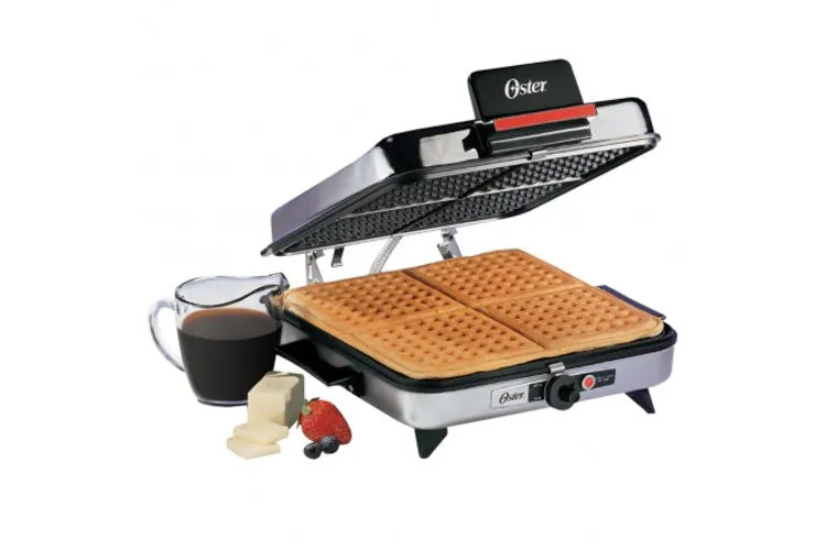 Plancha Sanduchera OSTER 4 puestos CG120W Plateado