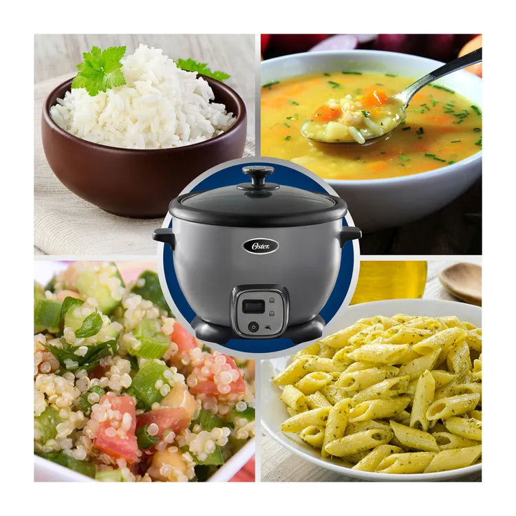 Olla Arrocera OSTER 10 Tazas 2117861 Multiusos Plateado