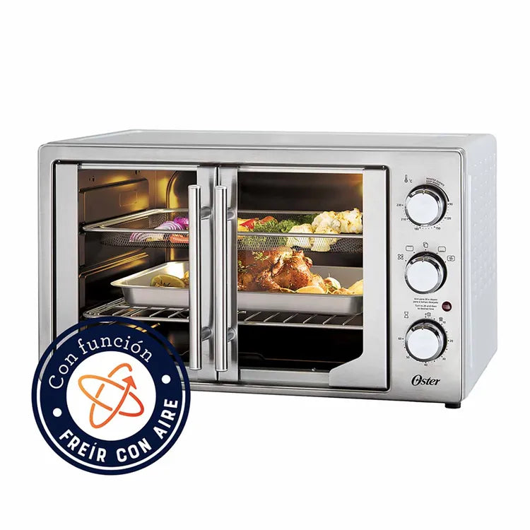 Horno Tostador OSTER 2177237 42 L con Freidora de Aire Plateado