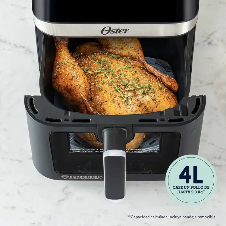 Freidora de aire OSTER 4Lts Digital DiamondForce Negra