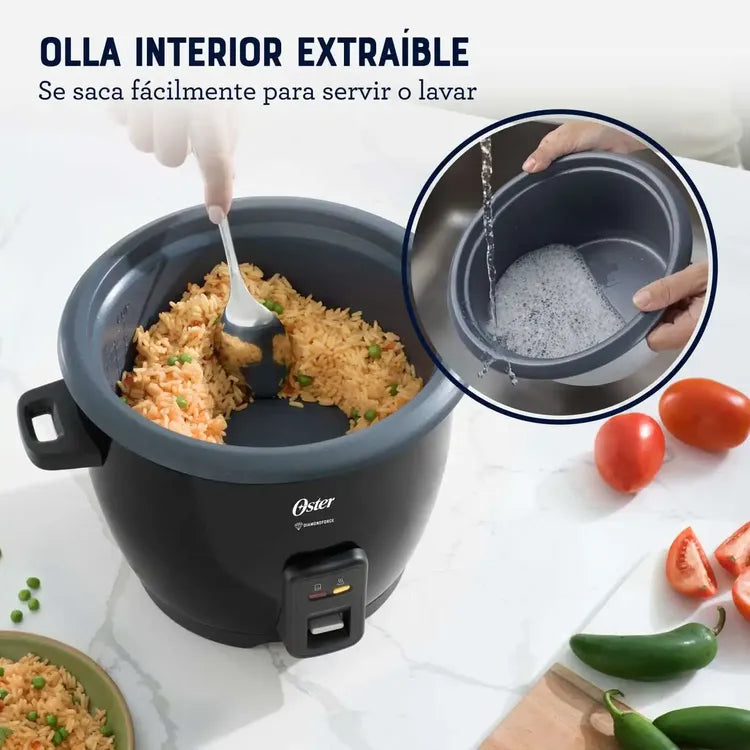 Olla arrocera OSTER Multiusos 7tz DiamondForce Negro