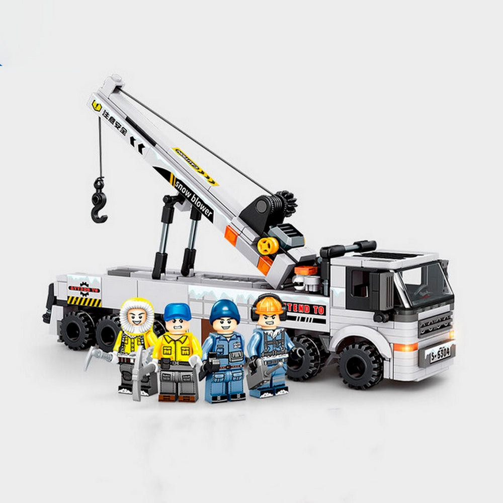 🚛 Juguete Armable Camión, Carros y Grúa – Set de Construcción 8 Vehículos 🏗️