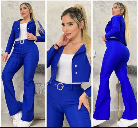 Conjunto de 3 Piezas con Bota Ancha para Dama – Ref. 1858