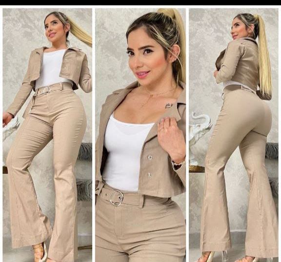 Conjunto de 3 Piezas con Bota Ancha para Dama – Ref. 1858