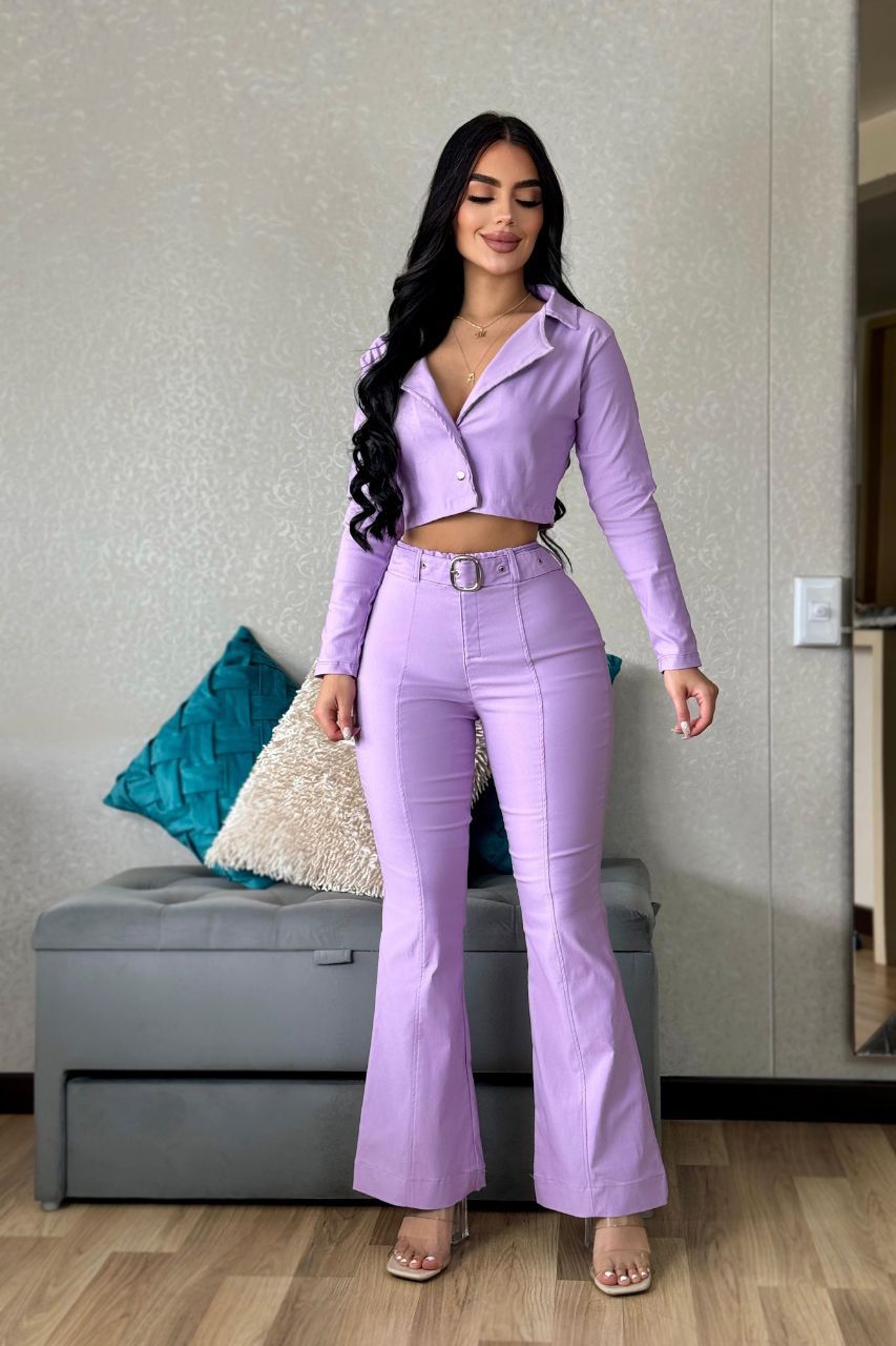 Conjunto de 3 Piezas con Bota Ancha para Dama – Ref. 1858