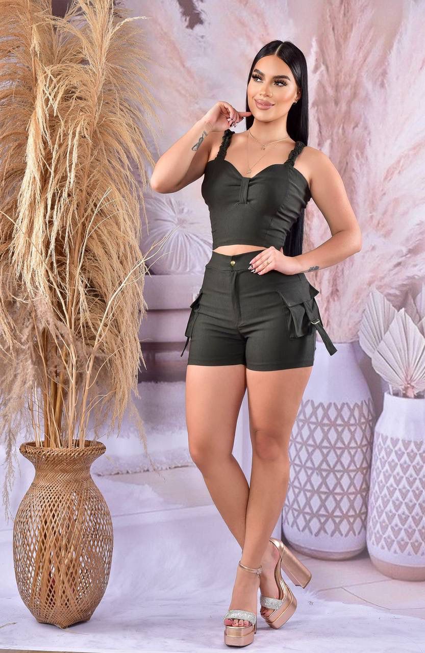 Conjunto Short y Blusa para Dama – Ref. M087