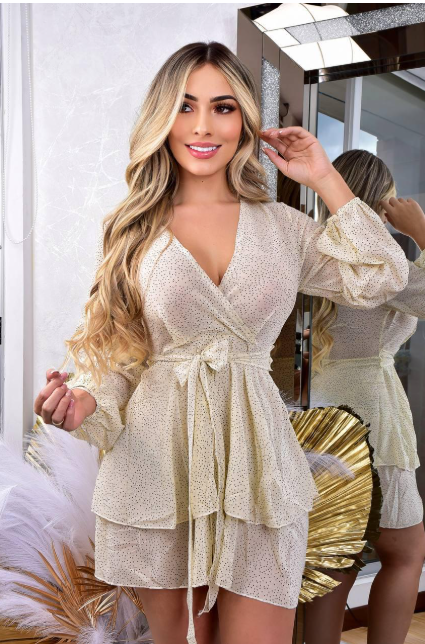 Vestido en Seda Manga Larga – Elegancia que enamora ✨
