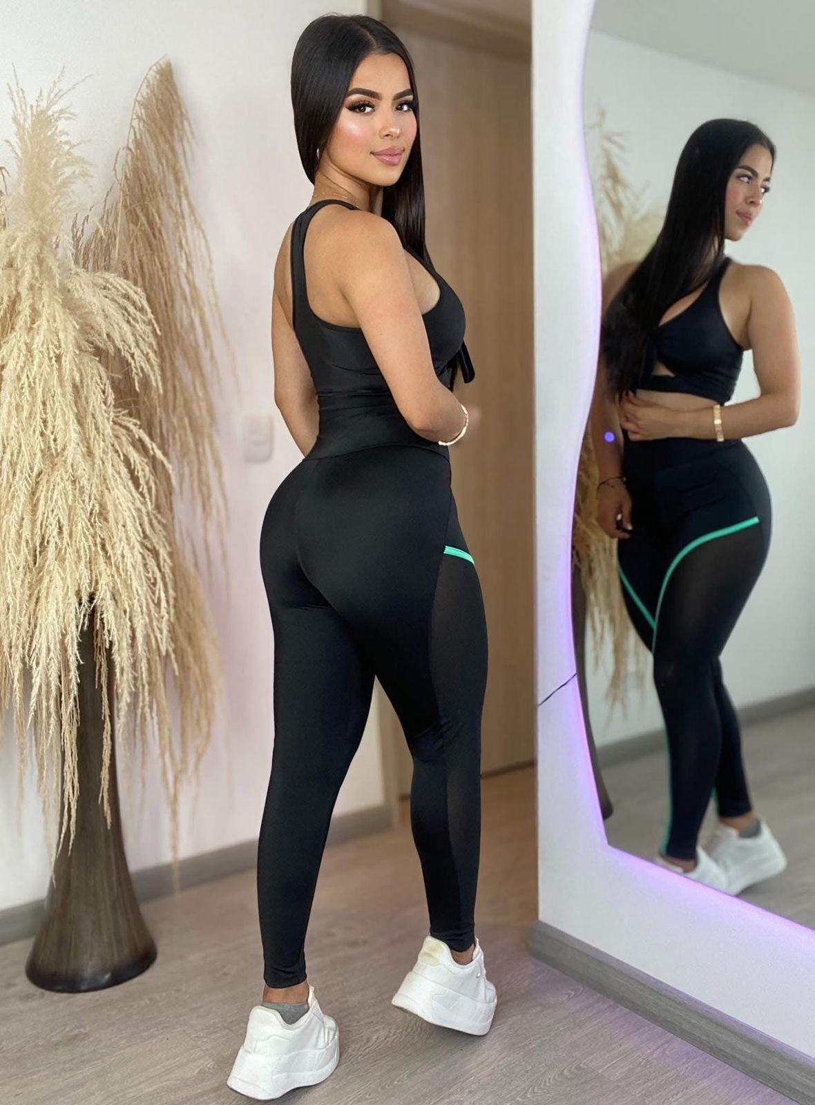 Conjunto Leggings con Rayas KS002