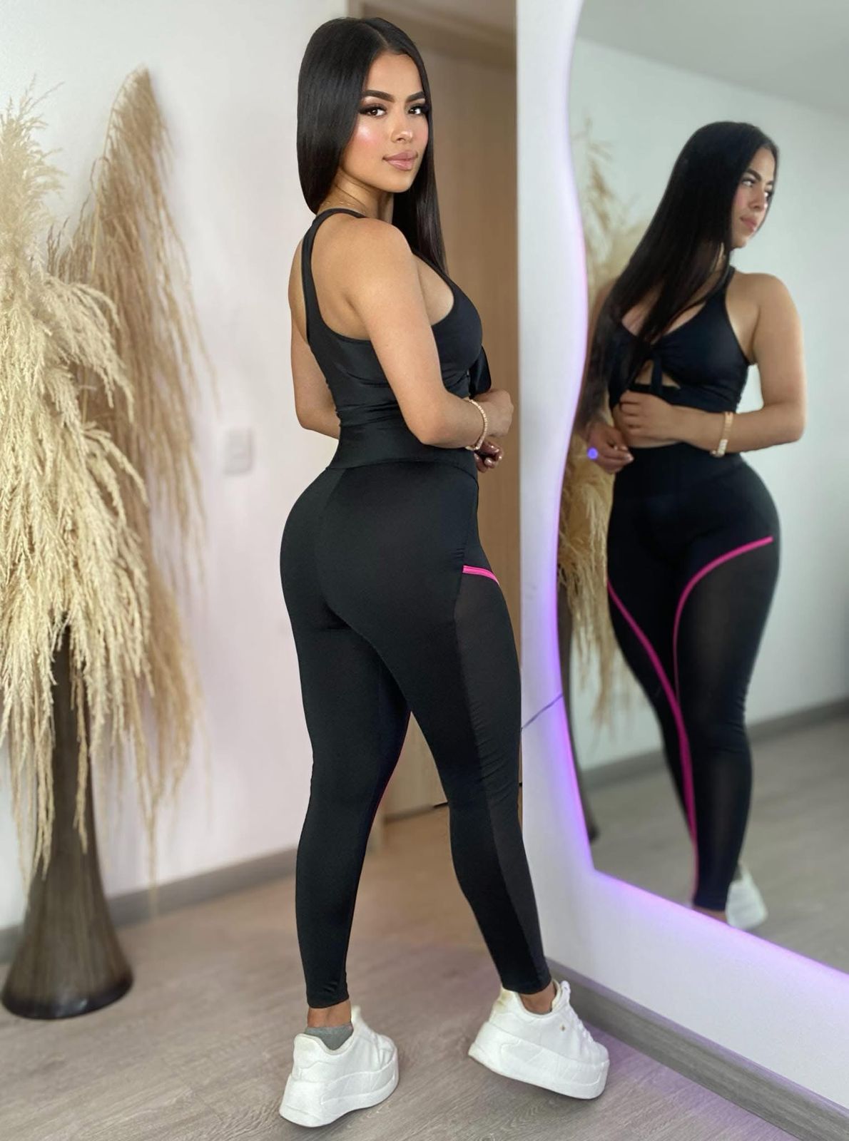 Conjunto Leggings con Rayas KS002