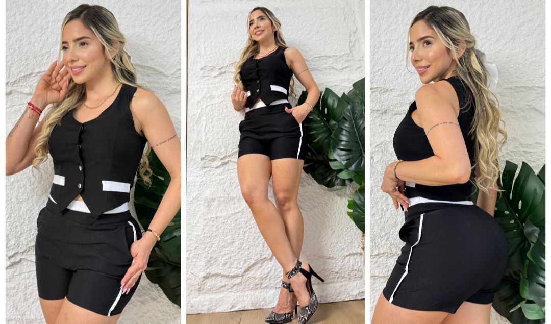 Conjunto 2 Prendas Short y Chaleco – Ref. 2166