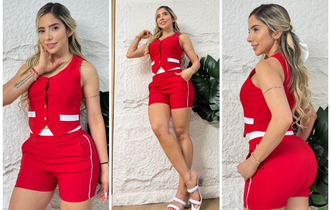 Conjunto 2 Prendas Short y Chaleco – Ref. 2166