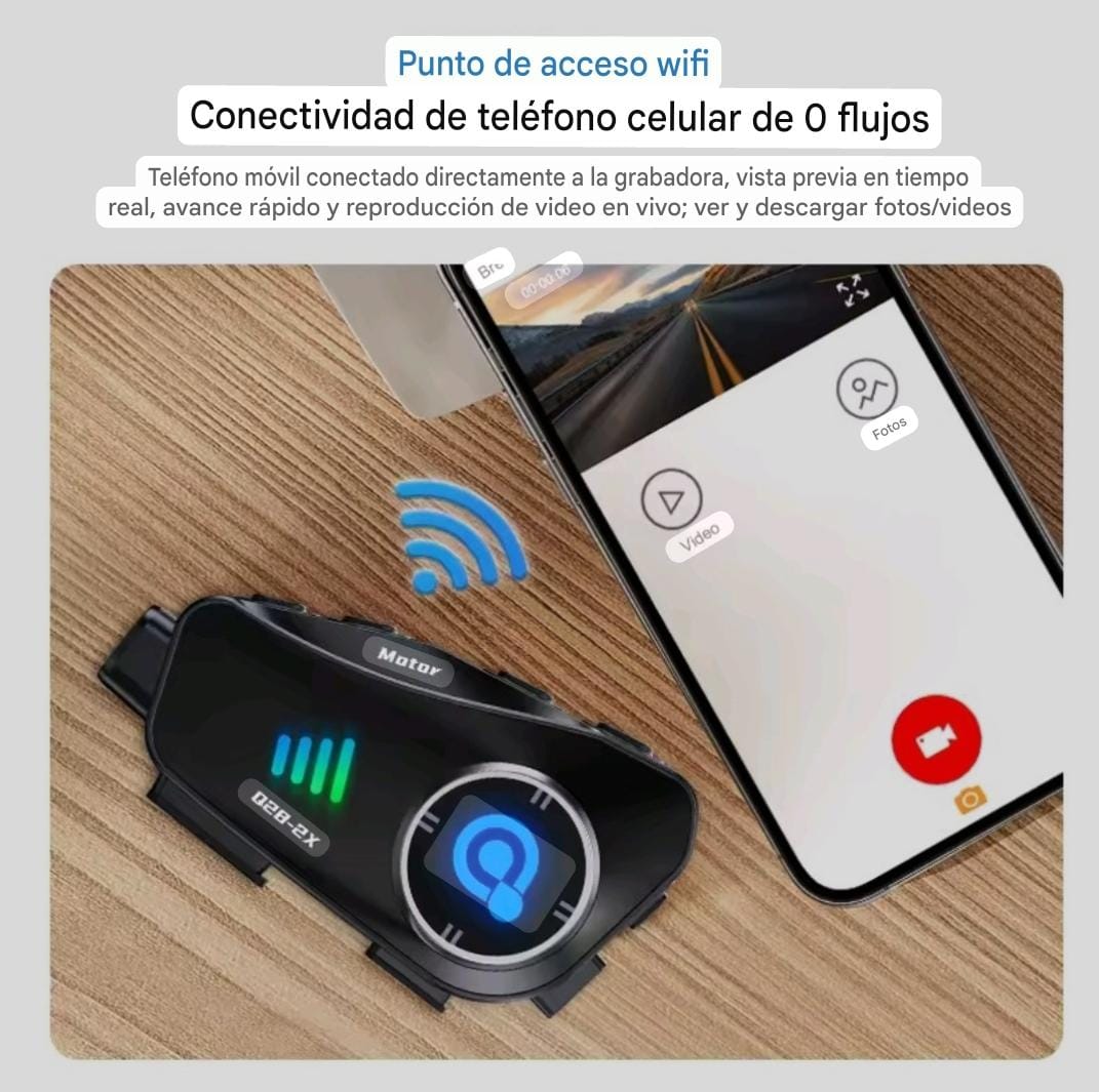 Intercomunicador con Cámara Q28 – Comunicación + Grabación en un solo dispositivo