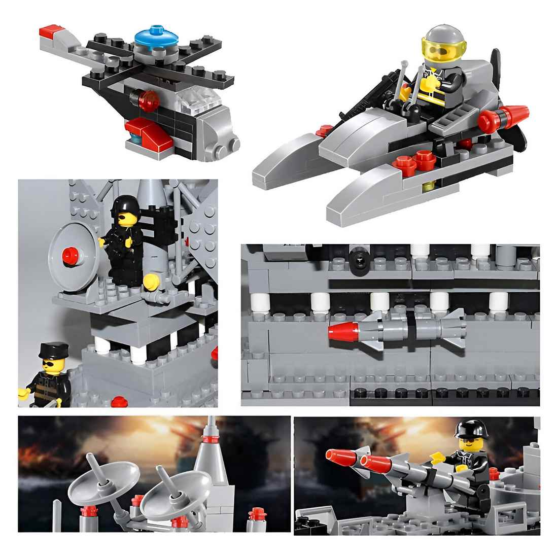 🚢 Barco Militar Destructor de Construcción – Misión Naval en Alta Mar 🚁