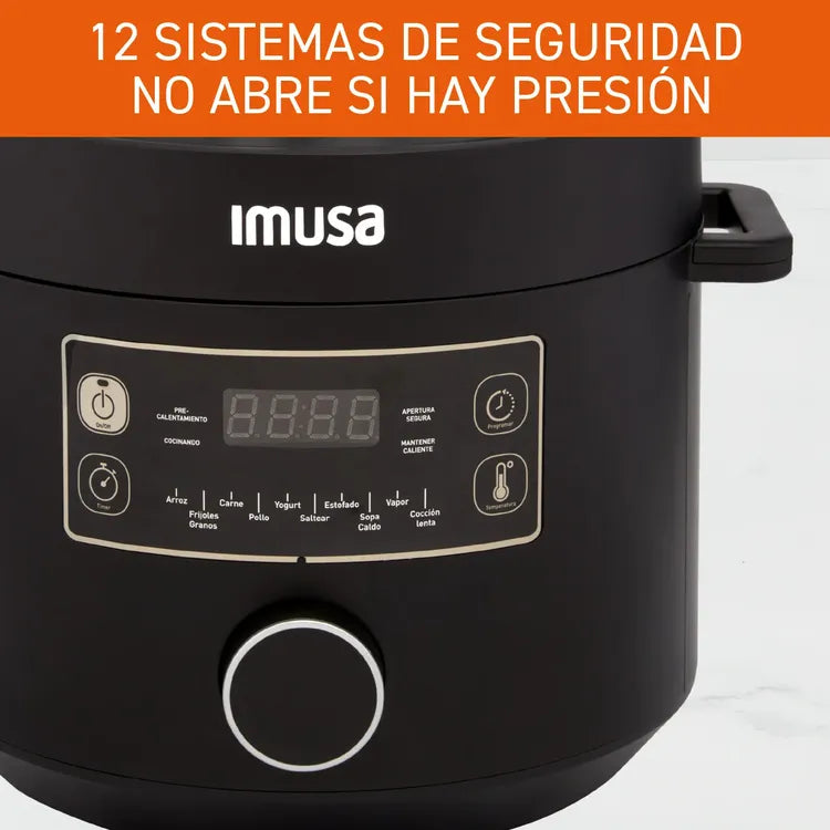 Olla Multifuncional IMUSA Multichef PRO 5L – Negra