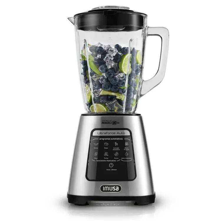 Licuadora IMUSA Infiny Force XL 12 Velocidades Vaso de Vidrio Gris