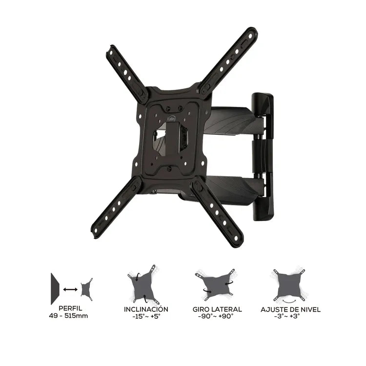 Base KALLEY Brazo Flexible para televisores 23" a 55"