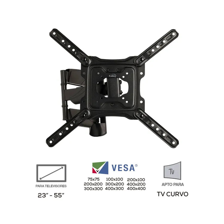 Base KALLEY Brazo Flexible para televisores 23" a 55"