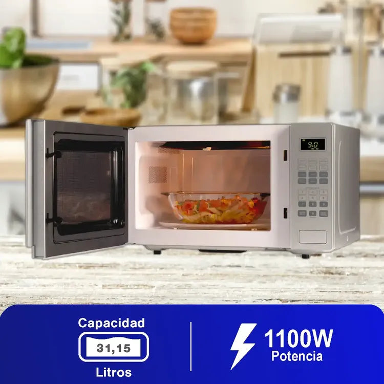 Horno Microondas KALLEY 1.1 Pies K-MW11G Gris