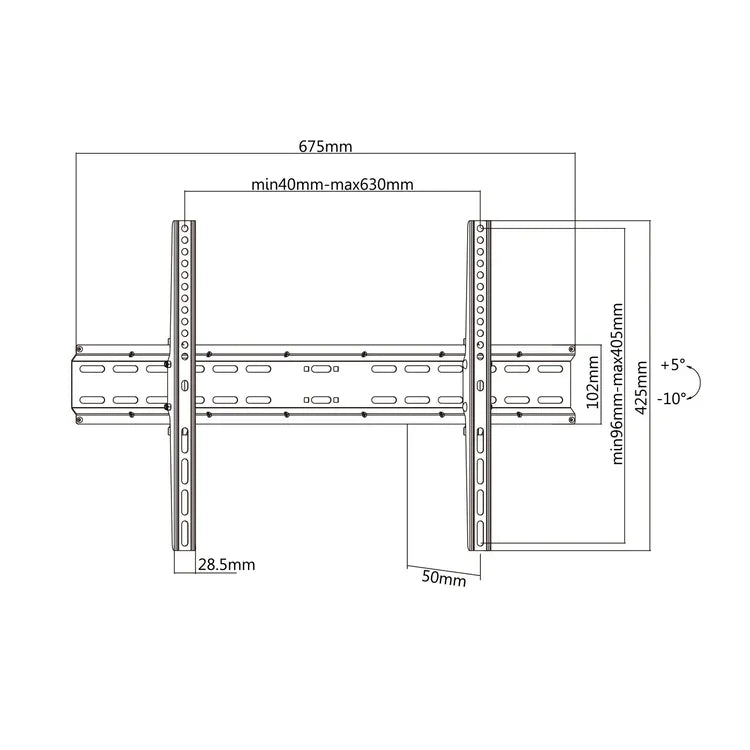 Base KALLEY Fija Universal para televisores de 37" a 70"