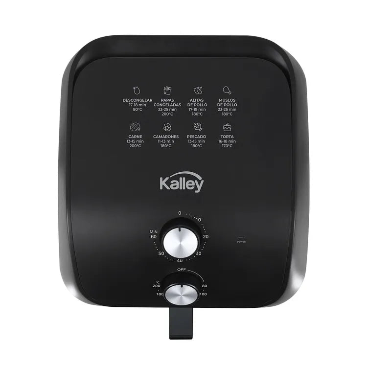 Freidora de Aire KALLEY 7.5 Litros K-MAF75 Negro