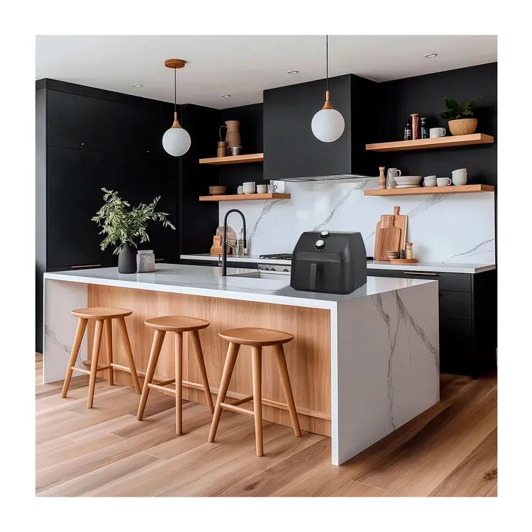 Freidora de Aire KALLEY 7.5 Litros K-MAF75 Negro