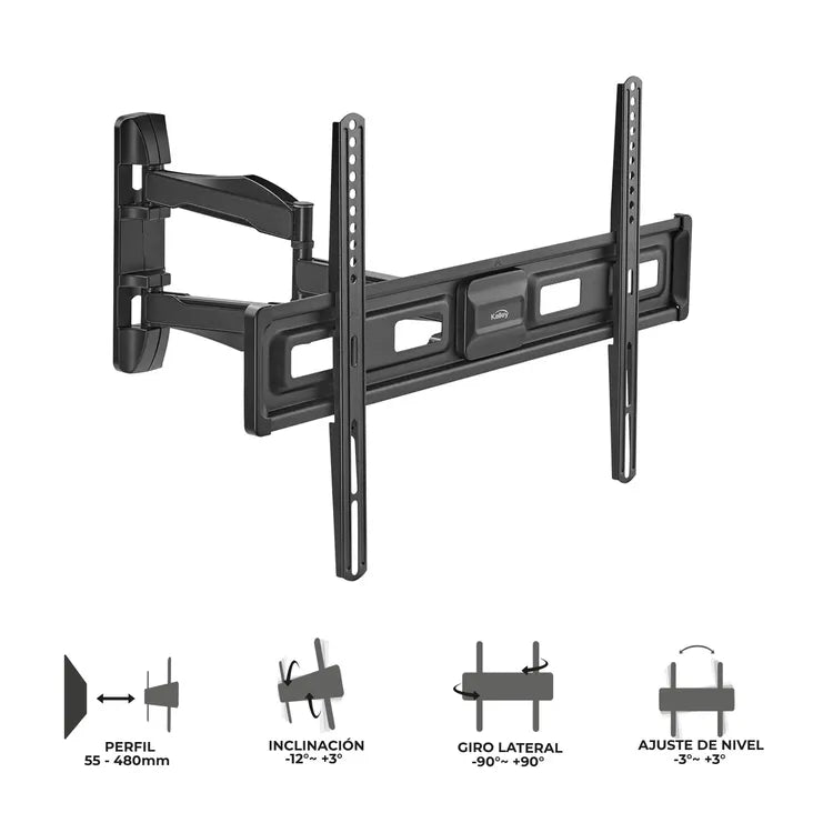 Base KALLEY Brazo Flexible para televisores 37" a 70"