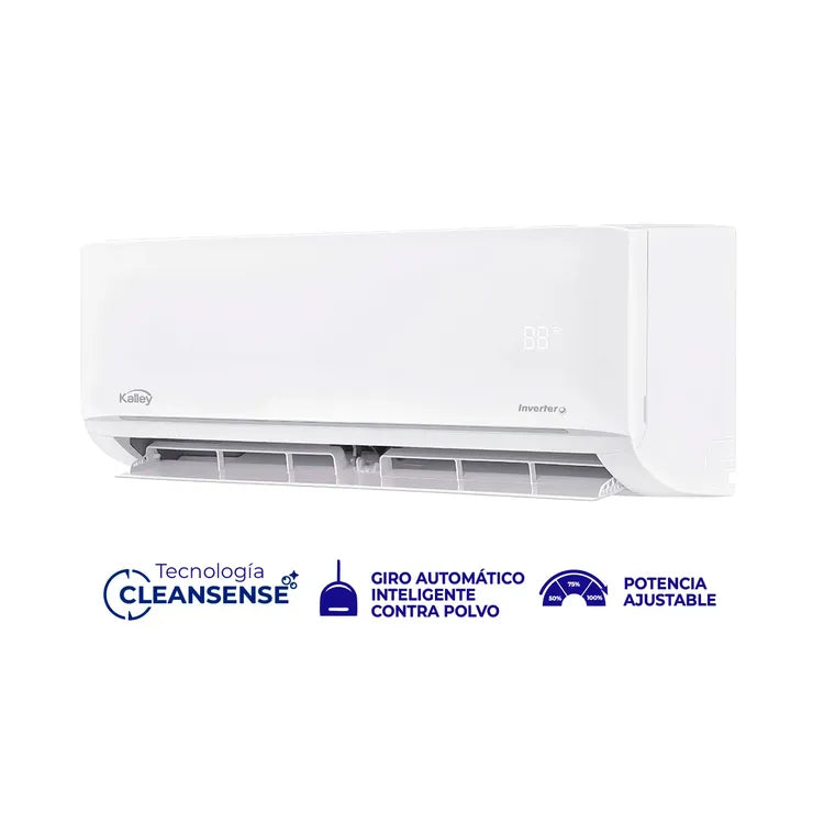 Aire acondicionado KALLEY 12.000BTU Tipo Split Inverter 220V K-A12B Blanco