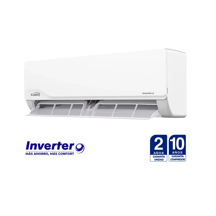 Aire acondicionado KALLEY 12.000BTU Tipo Split Inverter 115V K-A12D Blanco
