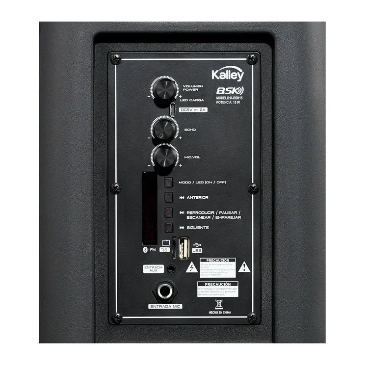 Parlante KALLEY K-BSK15 Negro