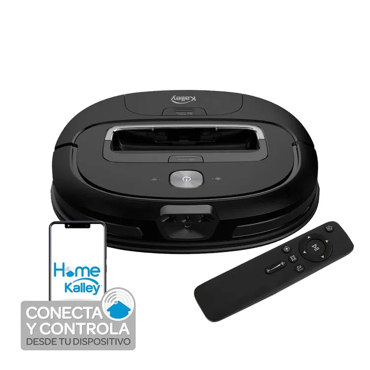 Aspiradora KALLEY Robótica K-MAR1500 2 en 1 WIFI Negro