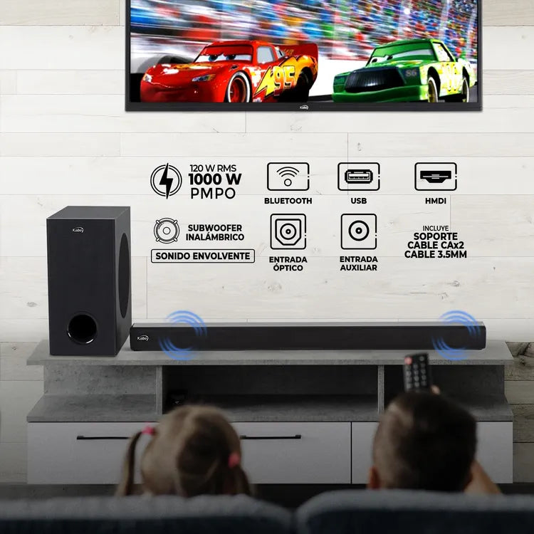 Barra de Sonido KALLEY K-ABS120W Negro