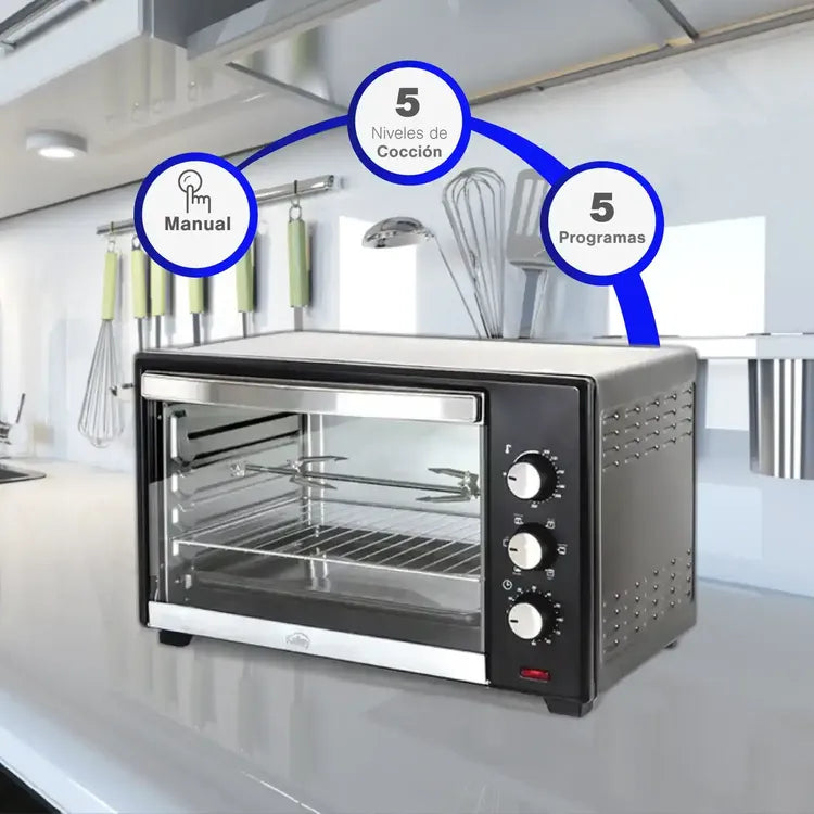 Horno Tostador KALLEY K-HE26L2 26 Litros Negro