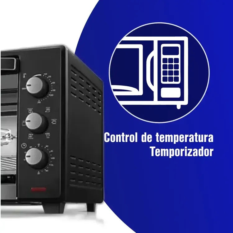 Horno Tostador KALLEY K-HE26L2 26 Litros Negro