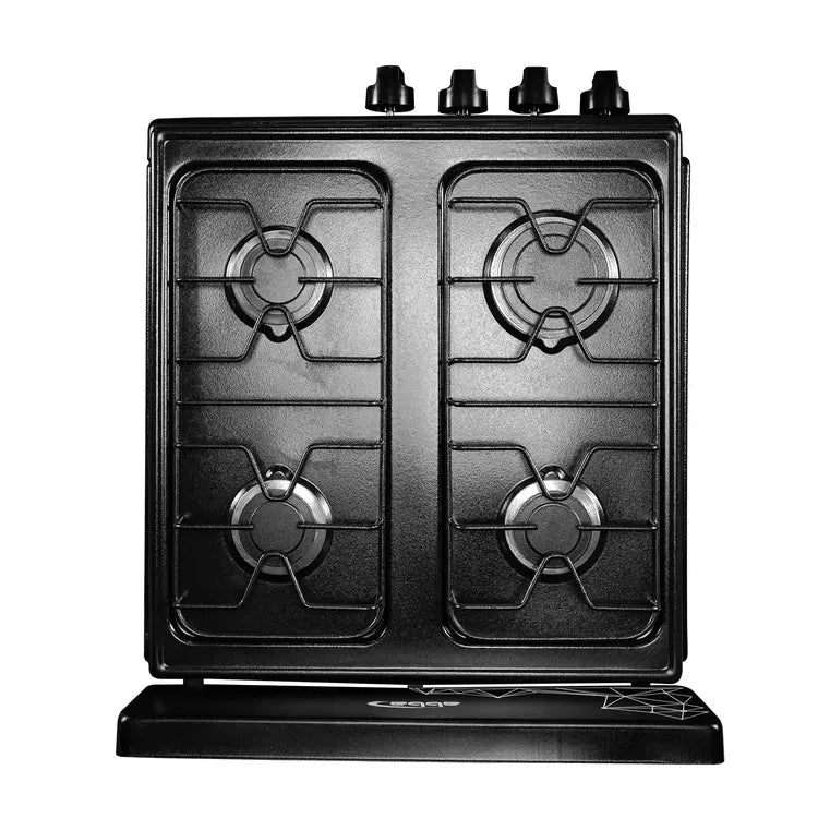 Estufa de Piso ABBA 4 Puestos con Gabinete Gas Propano AT 20GE N Negro