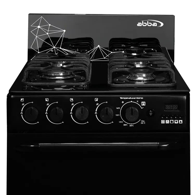 Garment Steamers ABBA Estufa de Piso ABBA 4 Puestos con Horno Gas