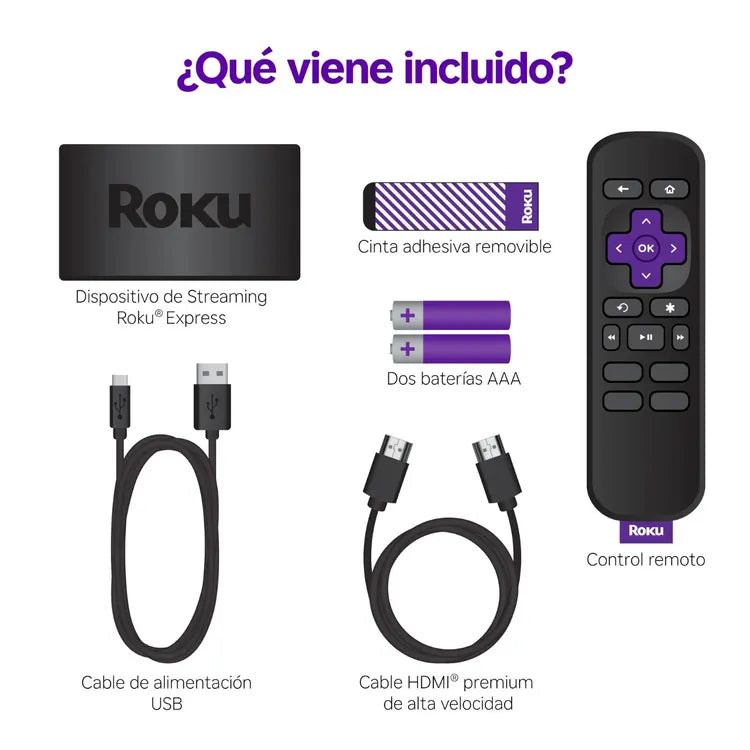 Roku Express HD – Tu TV más inteligente que nunca