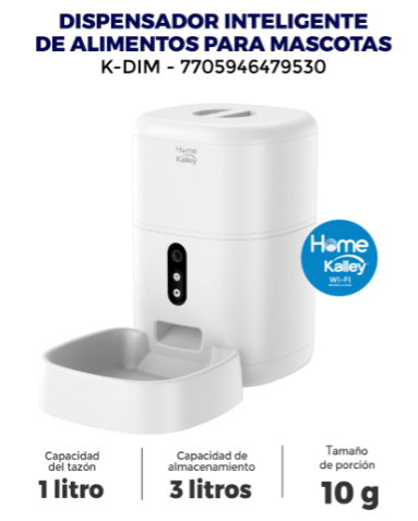 Comedero Inteligente para Mascotas Kalley 4 Litros