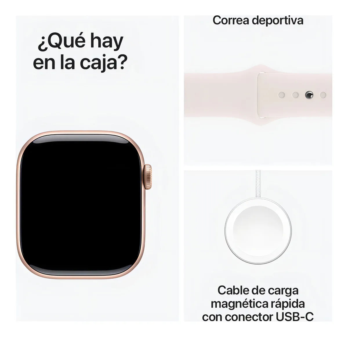 Apple Watch Series 10 GPS – Oro Rosa 42mm (Réplica Premium)