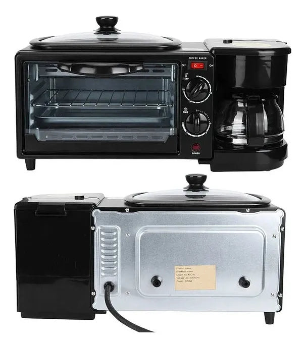 Máquina de Desayuno 3 en 1 Sokany SK-6620 – Horno + Cafetera + Sartén