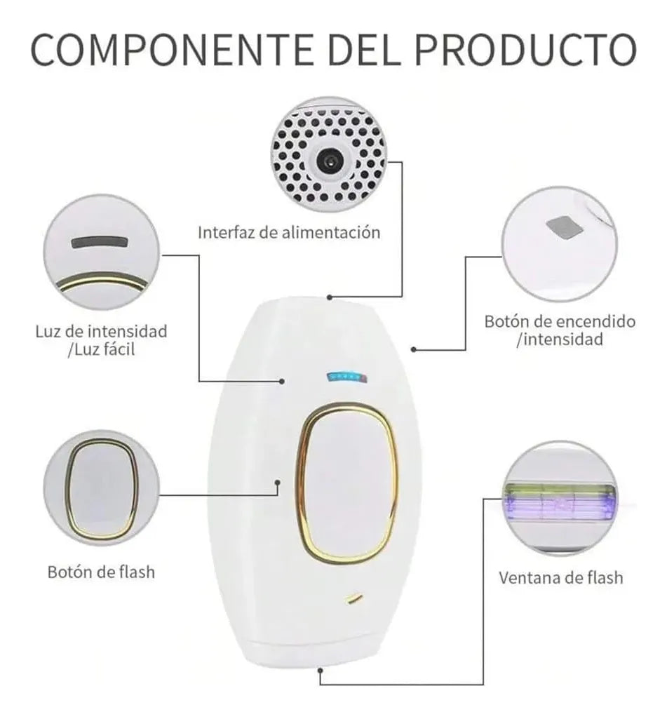 Depiladora IPL de Luz Pulsada – Profesional y Eficiente