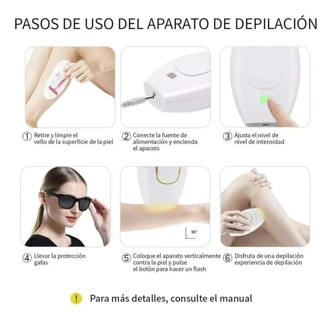 Depiladora IPL de Luz Pulsada – Profesional y Eficiente