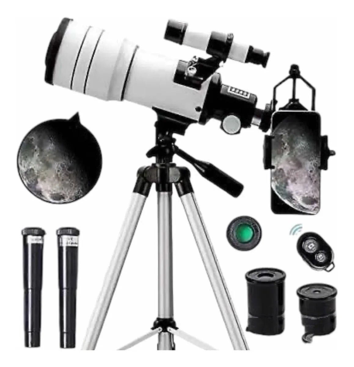 Telescopio 70mm con Trípode y Soporte – Exploración Astronómica con Alta Nitidez