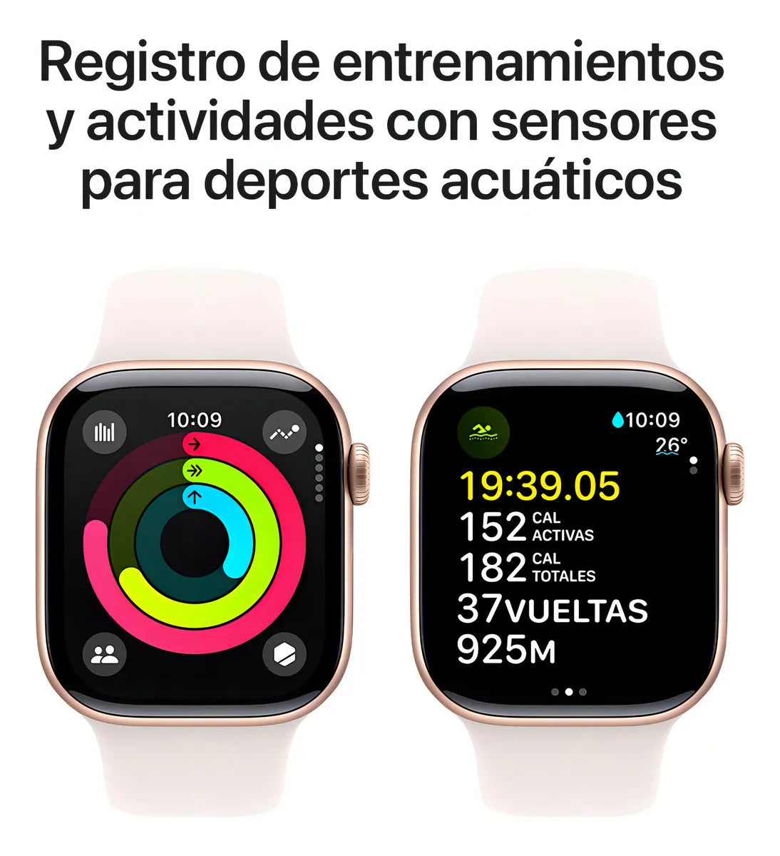 Apple Watch Series 10 GPS – Oro Rosa 42mm (Réplica Premium)
