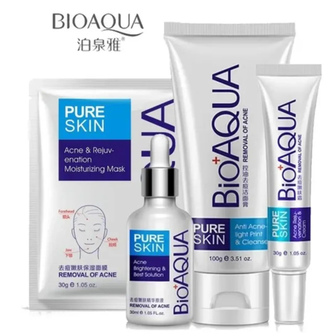 Kit Antiacné Bioaqua – Controla Brotes, Aclara Manchas y Renueva tu Piel