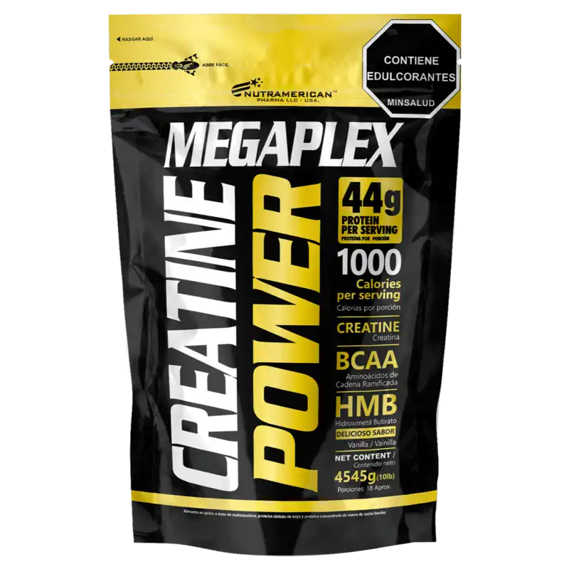 Megaplex Creatine Power 10 lb - Proteína de suero de leche + Creatina Monohidrato