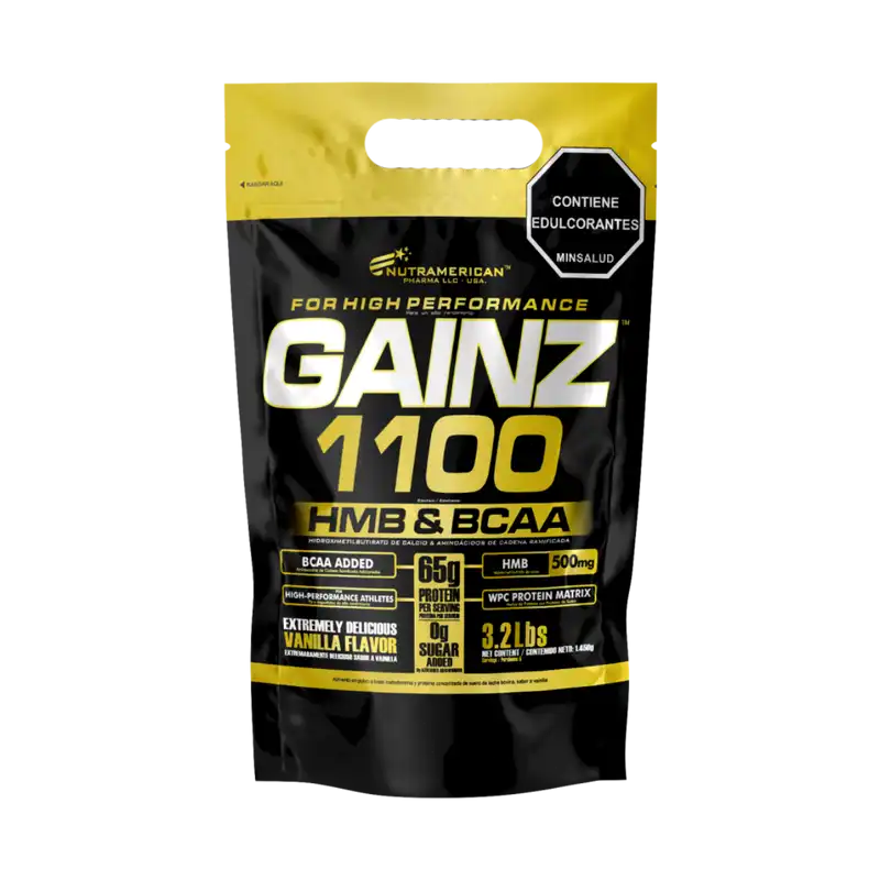Gainz 3 lb – Proteína de Suero de Leche Hipercalórica - Nutramerican