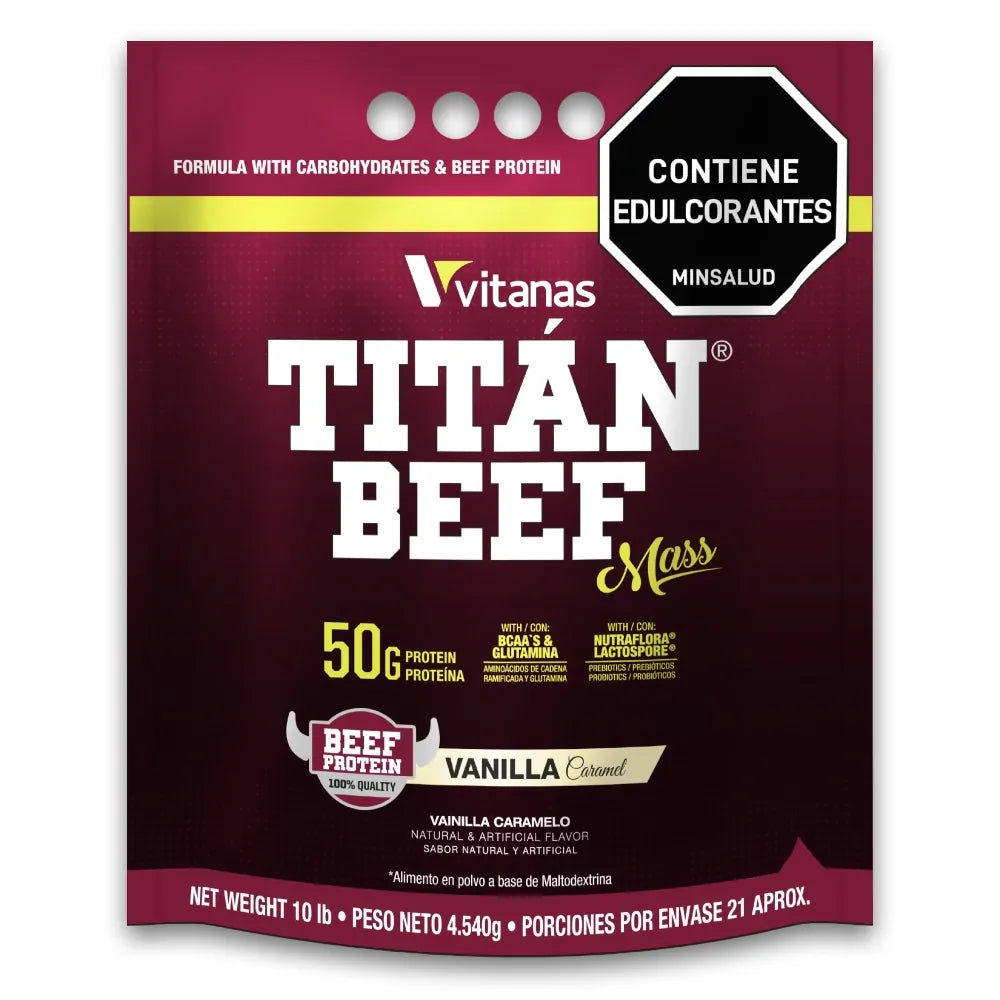 Titan Beef Mass – Vainilla Caramelo - Vitanas