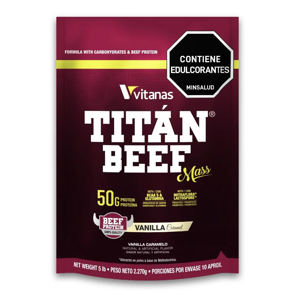 Titan Beef Mass – Vainilla Caramelo - Vitanas